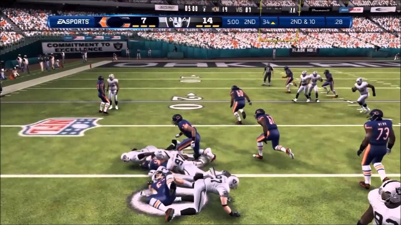 Madden 13 - Bears vs Raiders - RAGE LEVEL 1000! - Epic Game!