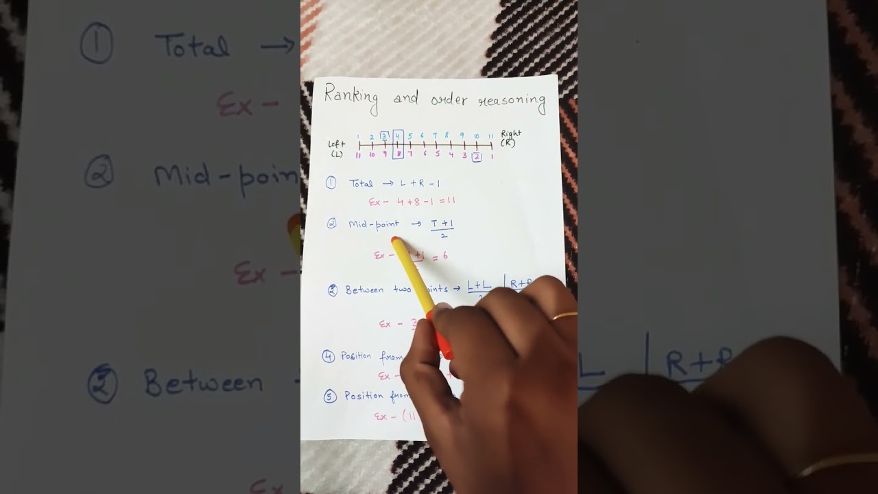 ranking and order reasoning#concept  #upscexam#banking #education #mathproblem #upsc#railway #nabard