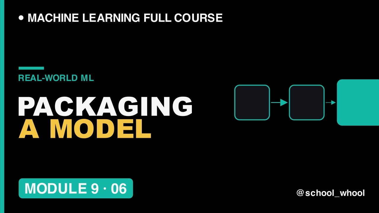 M9L6: How to Package a Machine Learning Model for Production  | ML free course #ai #datascience