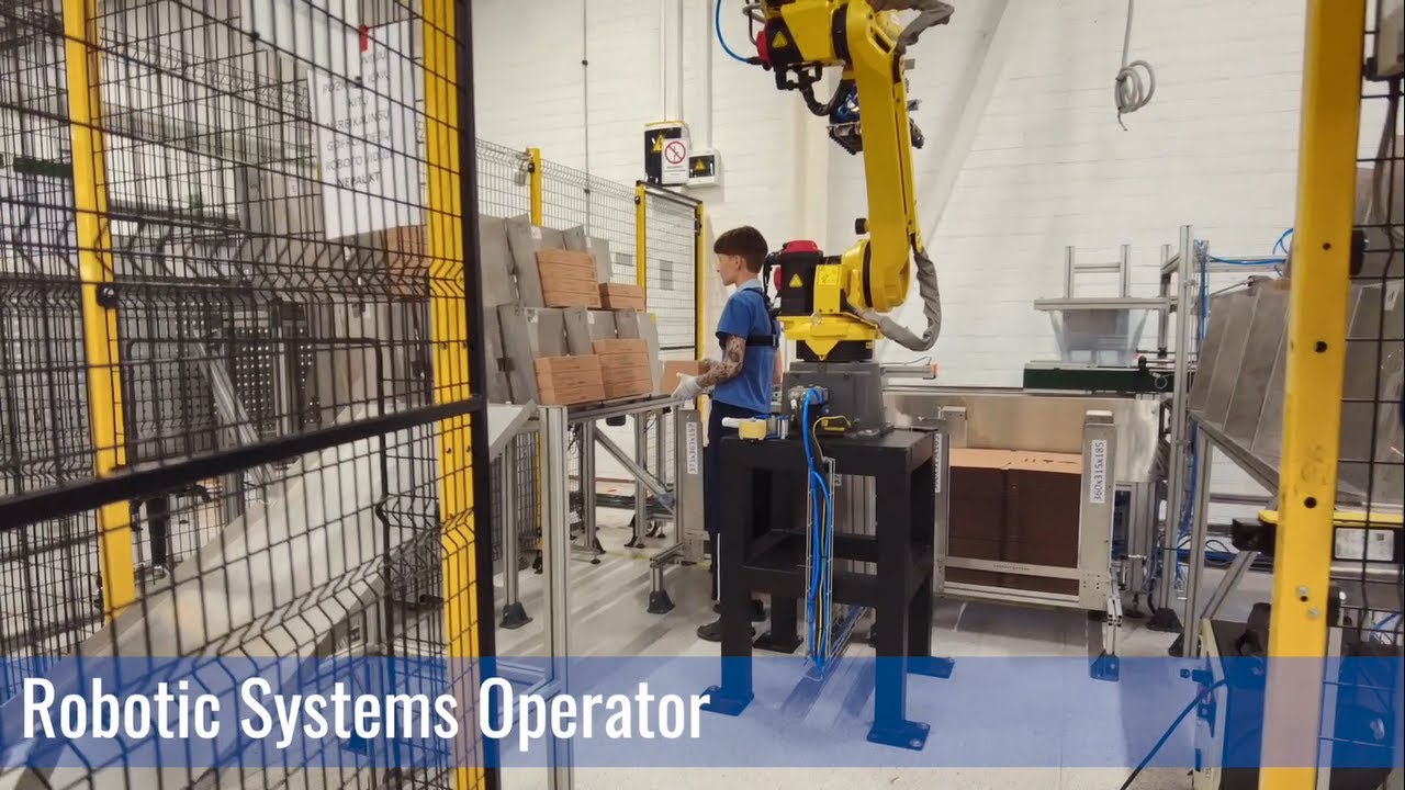 Work of the robotic system operator and Packman, one of Teltonika's EMS robots