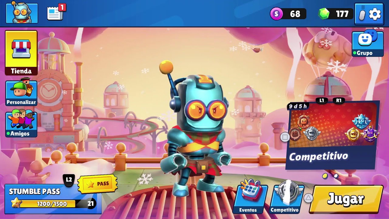 Jugando stumble guys
