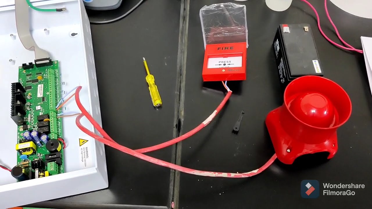 How to connect Ravel Fire Alarm Panel with Call point and Sounder.