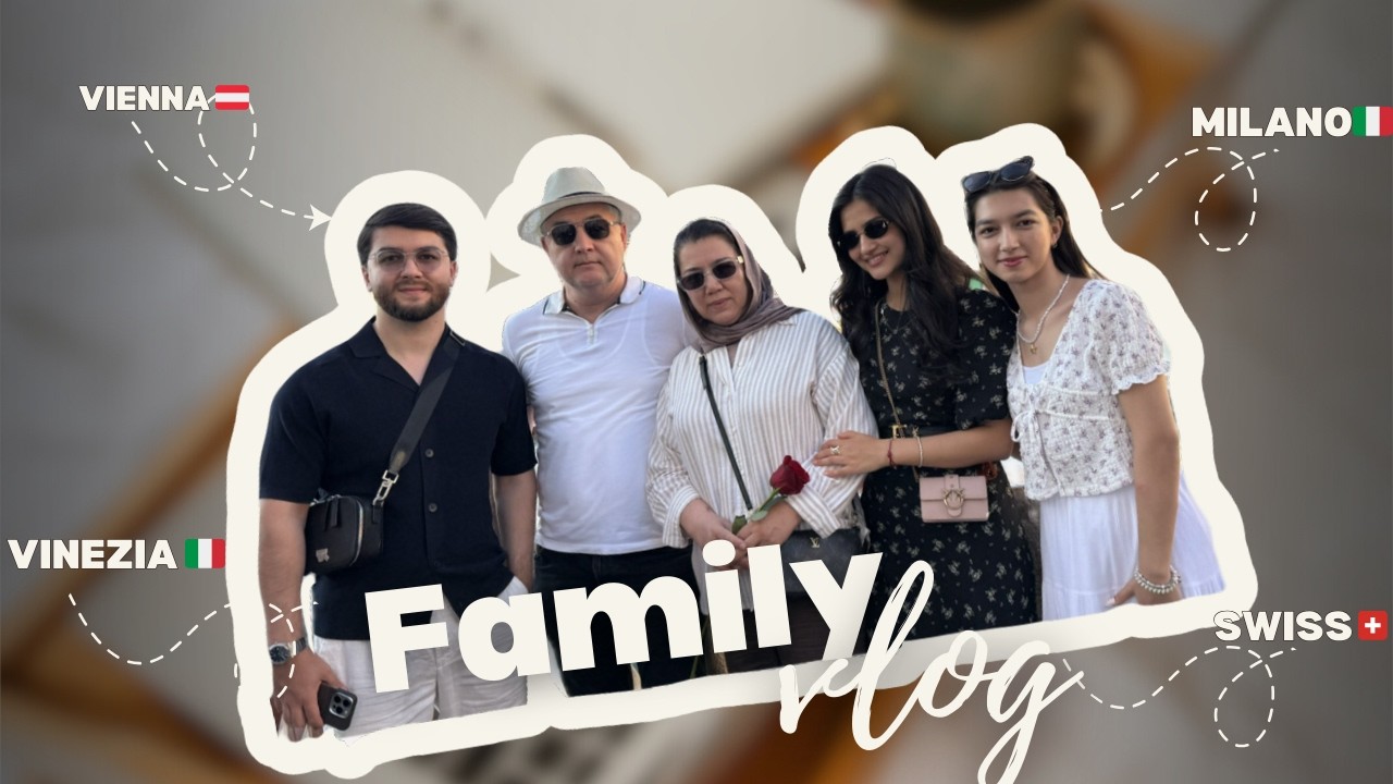 FAMILY VLOG: 🇮🇹🇨🇭🇩🇪🇦🇹 | Yevropa bo’ylab oilaviy sayohat 🧀🚞🚠🏞️🍕🍝🍔🥩