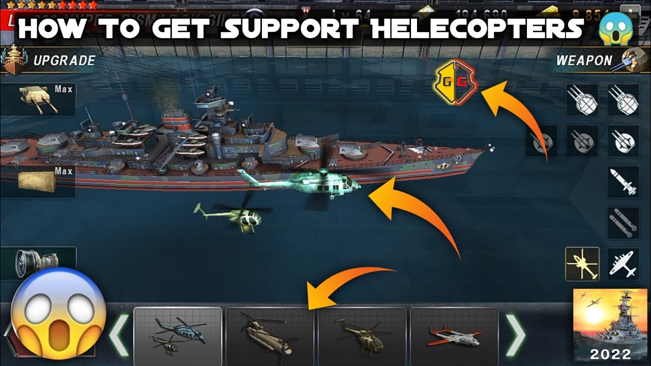 How To Get Support Helecopters In Warship Battle