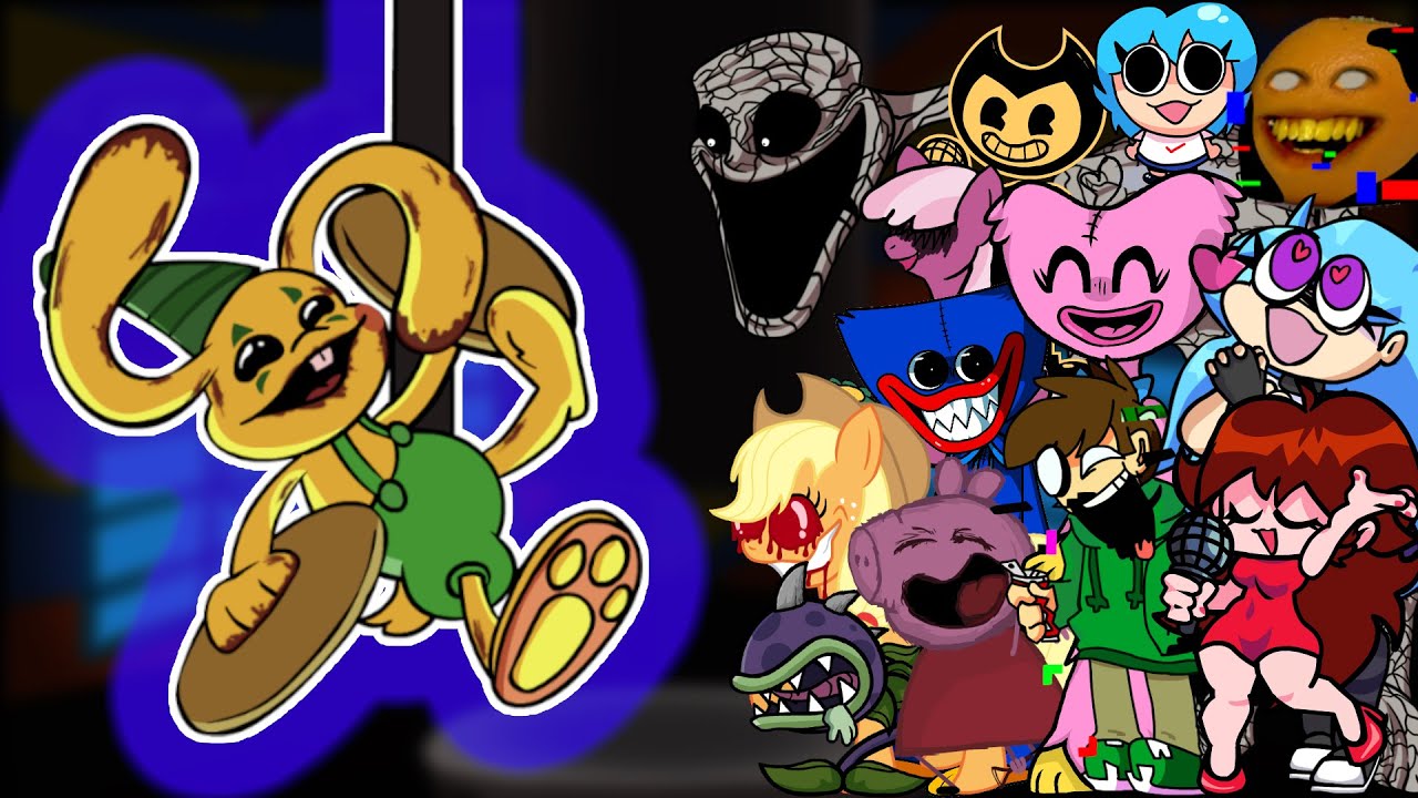 FNF Musical Memory(Vs Bunzo Bunny) But Different Characters Sing It🎵Everyone 