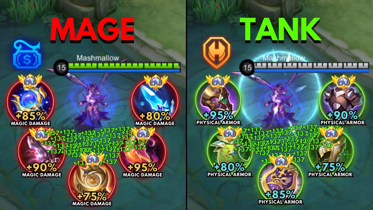 Alice Mage Build vs Alice Full Tank Build