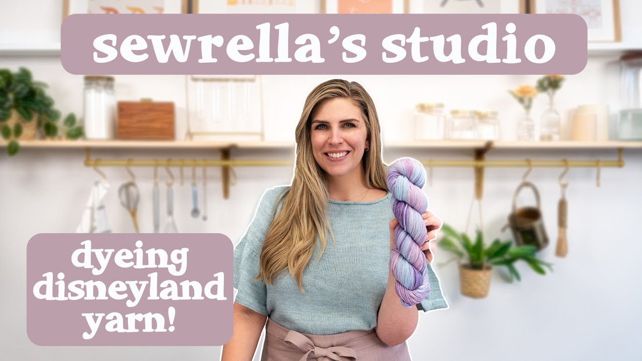 Sewrella's Studio: dyeing Sleeping Beauty's Castle inspired yarn ✨