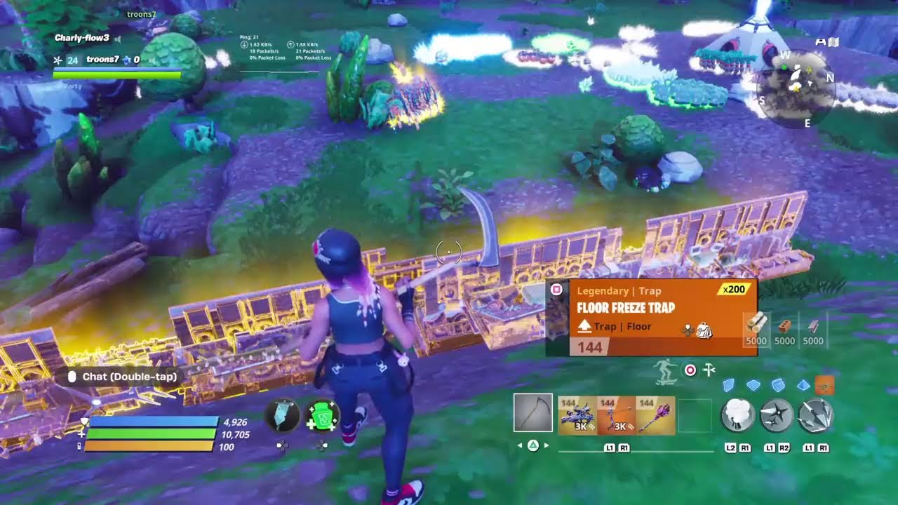 Regalando armas 130 t 144 /regalando trampas y materials no bucle en directo / salvar el mundo