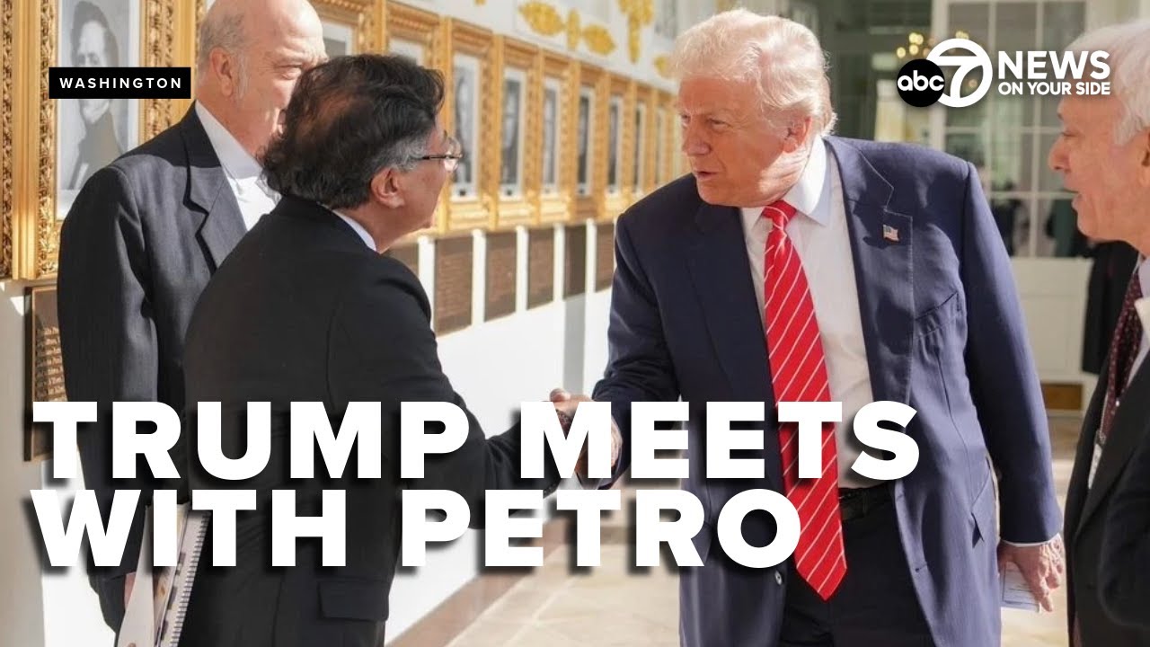 President Trump meets with  Colombian President Gustavo Petro