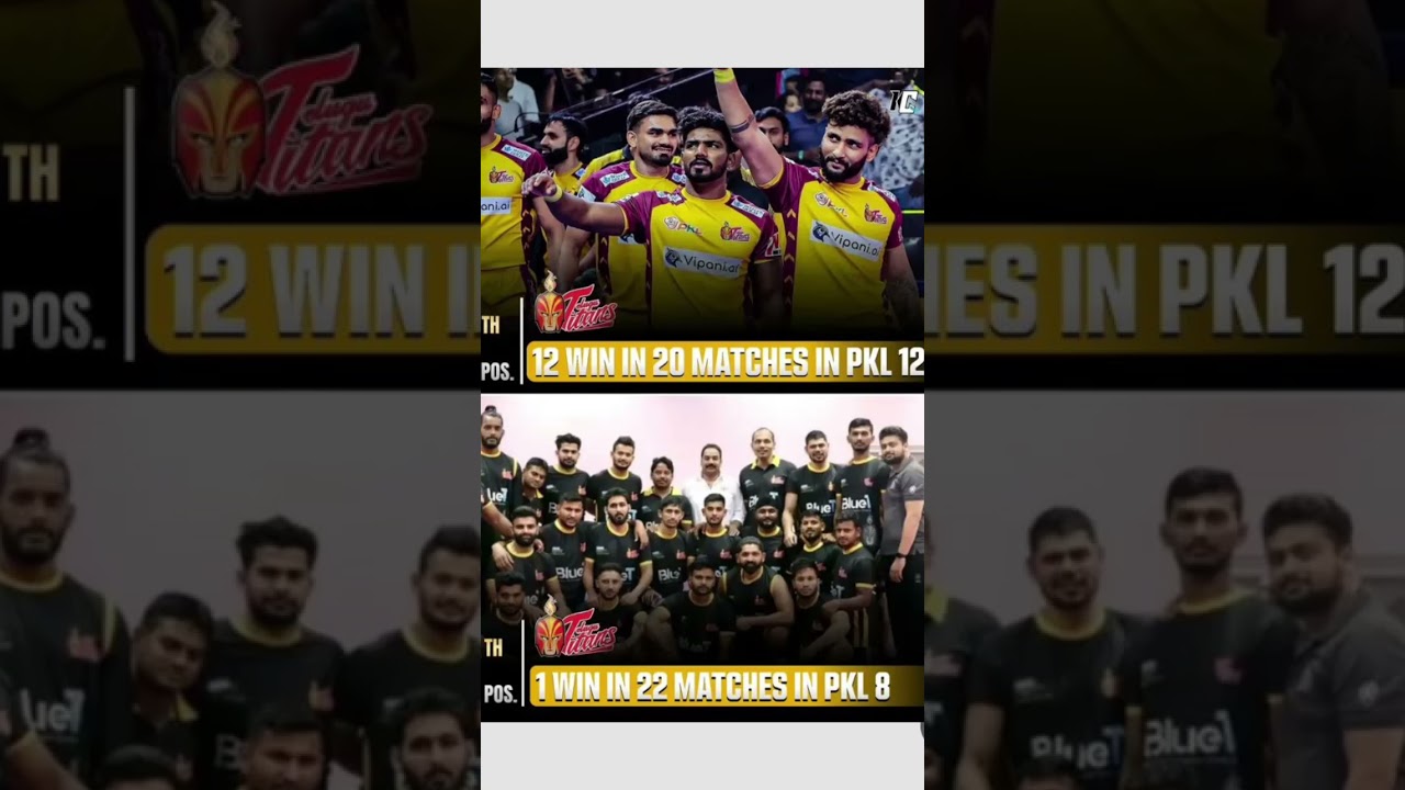 Best And Worst Performance Of Telugu Titans In Pro Kabaddi 💛📉 