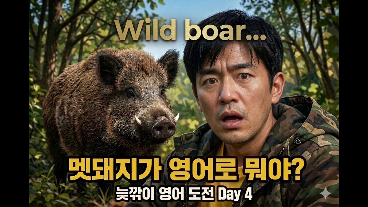 딸이 갑자기 물었다… “멧돼지가 영어로 뭐야?”