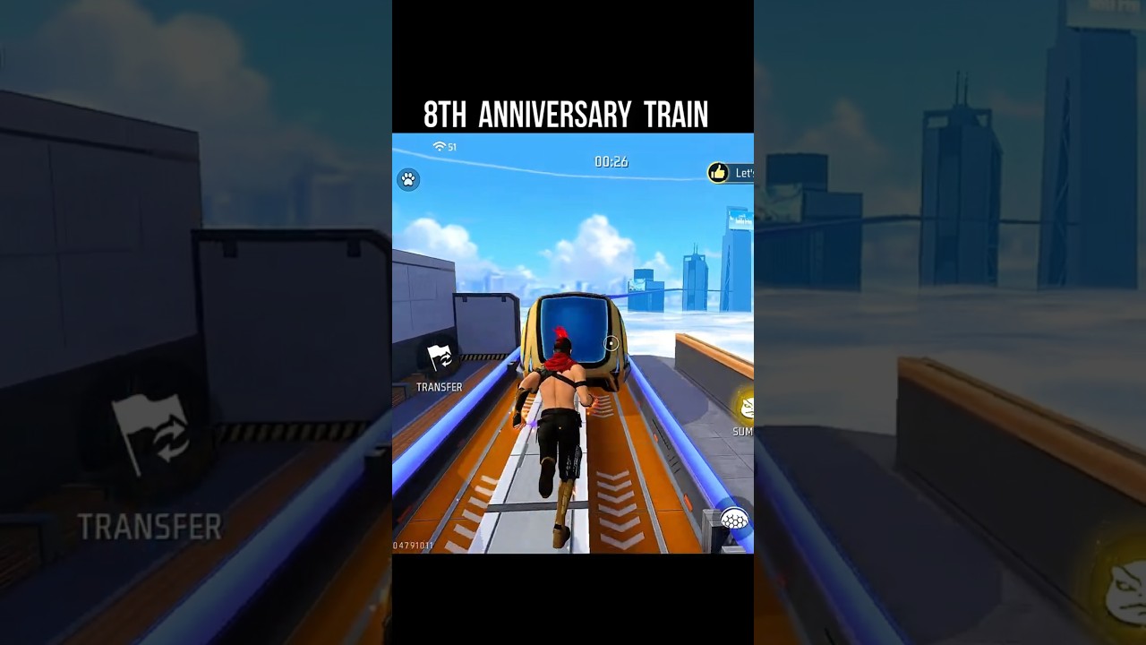 8th Anniversary Train 🔥 Free Fire 8th Anniversary | Train Lobby #srikantaff