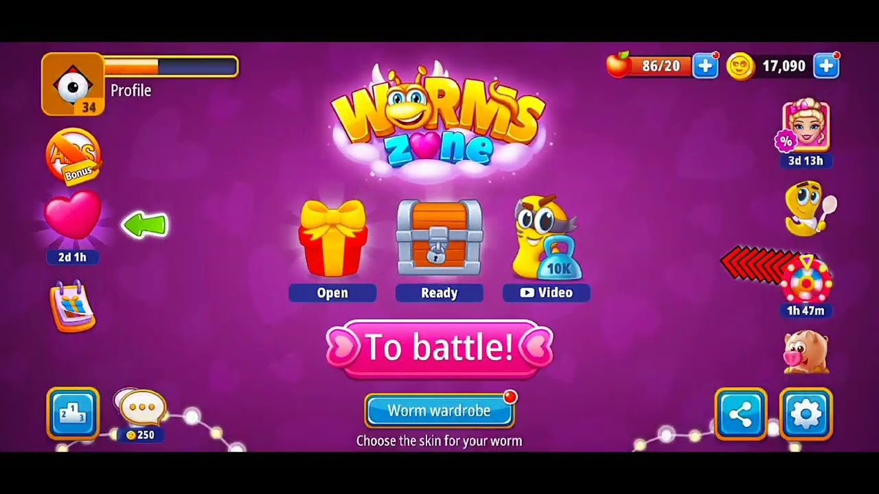Worms 🐛 Zone Gameplay video 📷 #automobile #gaming #india #wormszone #valentine Day