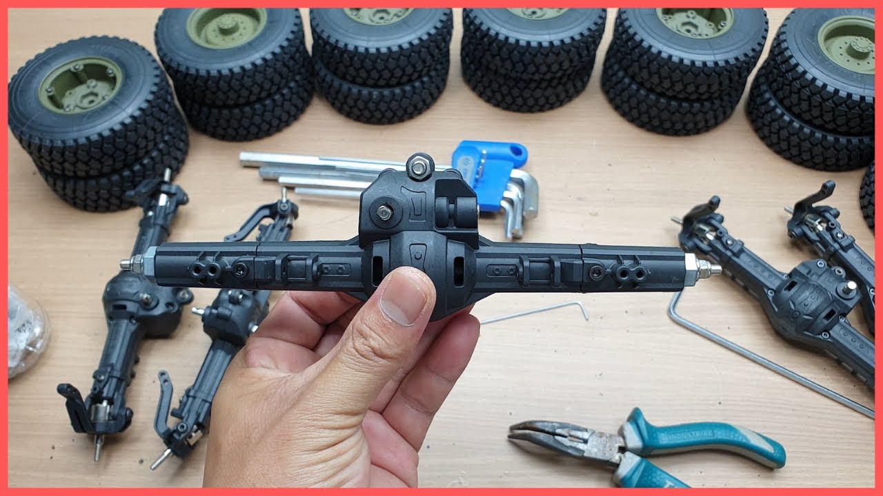 DIY RC LIEBHERR 1350 6.1 1/12 SCALE | PART 2 | MODIFY HG AXLE | ADD GREASE