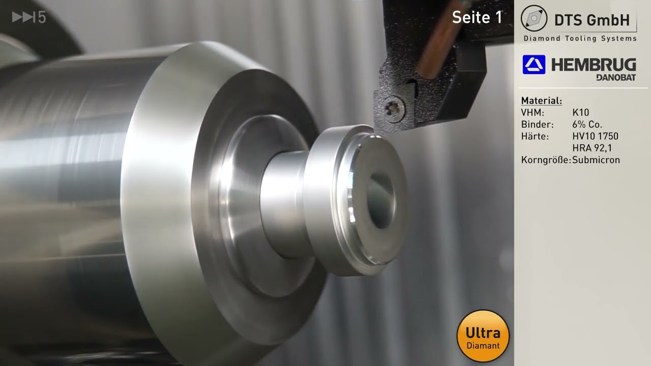 Bearbeitung von Hartmetall K10 mit 6% Co.