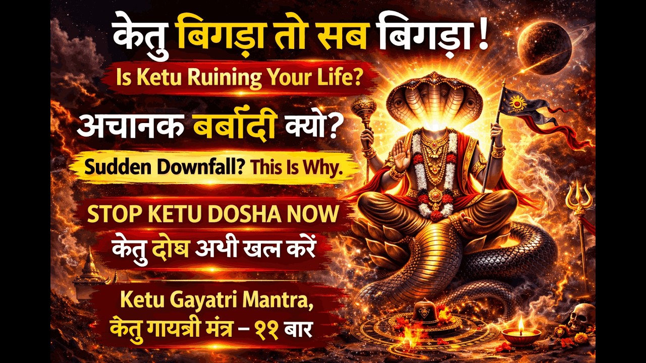 Ketu Mahadasha Remedy 🔥11 Times Ketu Gayatri Mantra | केतु गायत्री मंत्र |  Remove Negative Effects