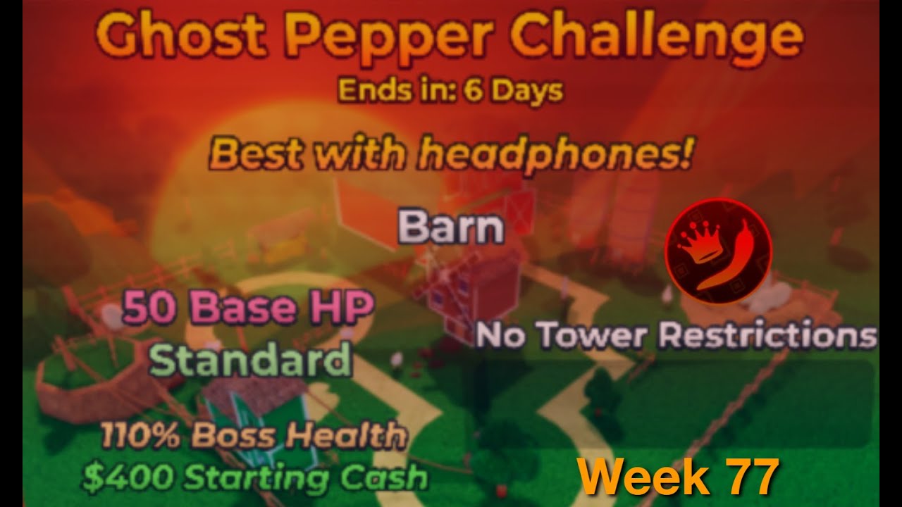 Ghost Pepper Week 77 Self Polaroid | Arena Tower Defense (ATD)