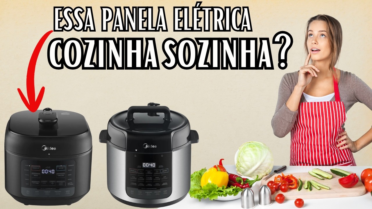 Panela Elétrica de Pressão Midea 5L NutriPro - Faz TUDO Sozinha?!