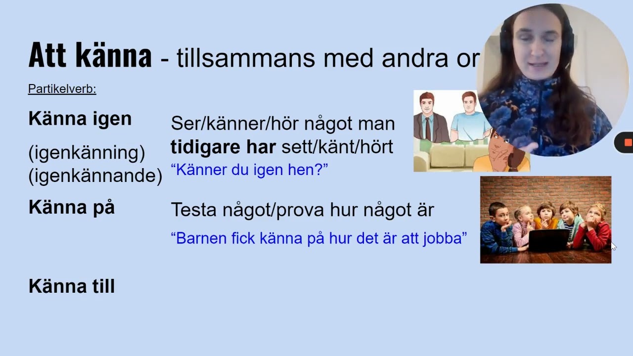 Att känna  - tillsammans med andra ord