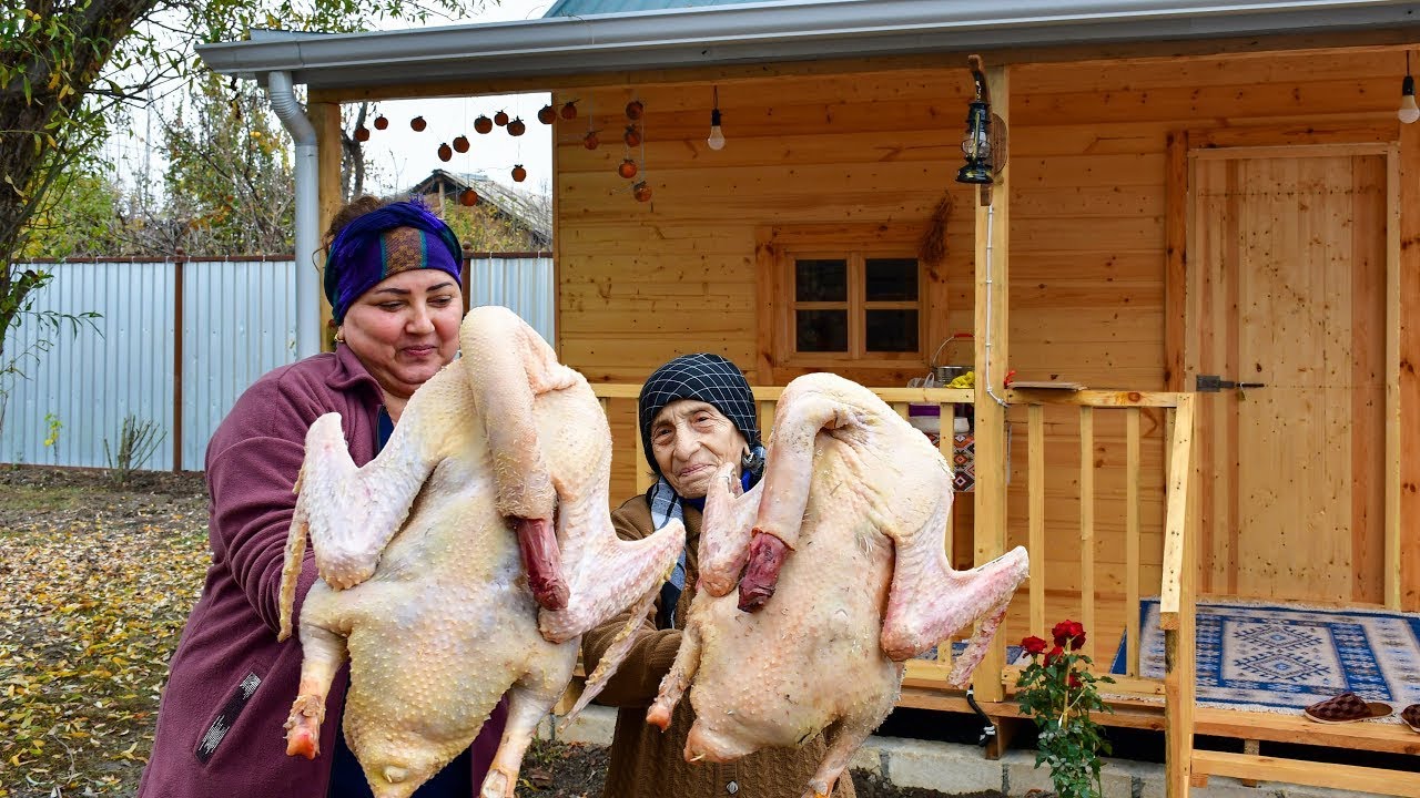 Рецепт гигантского гуся от бабушки | Village Life Азербайджан