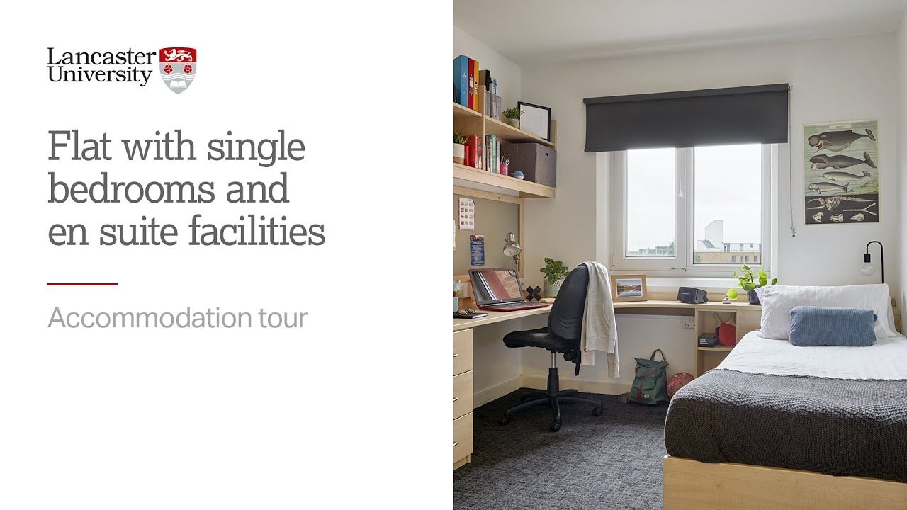 Lancaster University accommodation tour &ndash; flat with single bedrooms and en suite facilities