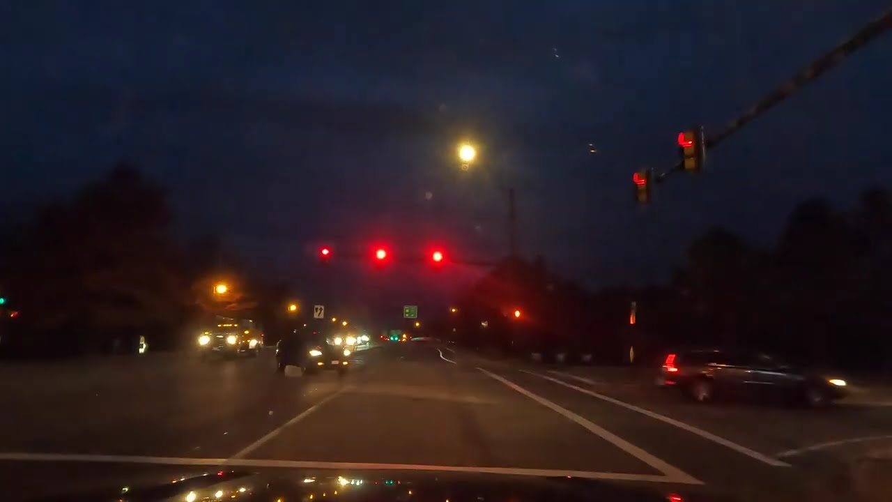 Early morning drive up north