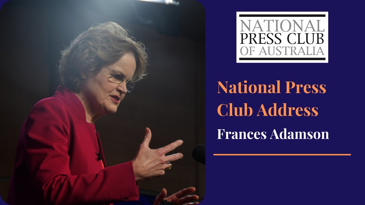 Frances Adamson reflects on Australian diplomacy: National Press Club Address