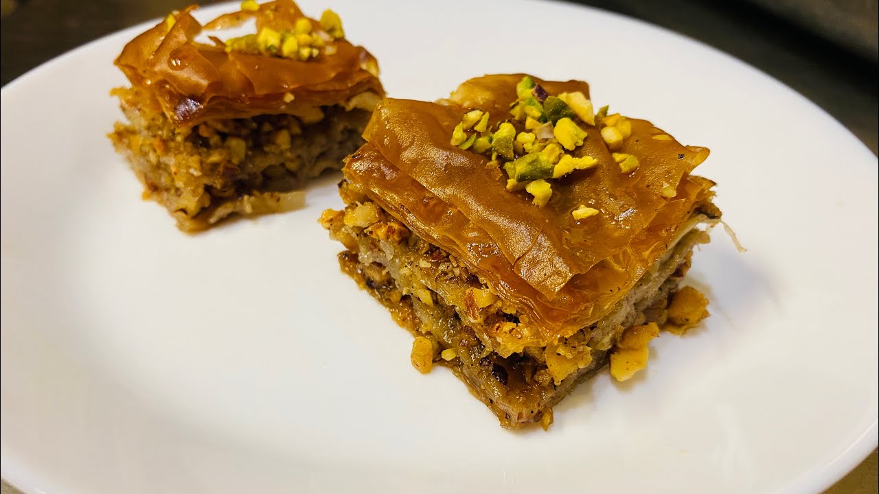 Baklava ￼ senza burro uno dei dolci più buoni al mondo ￼