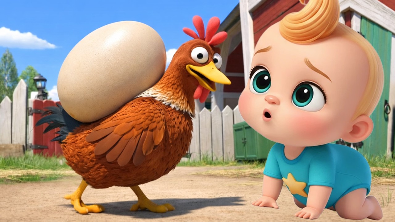 Humpty Dumpty Sat on the Farm 🥚🚜 | Cartoon Nursery Rhymes & Baby Songs