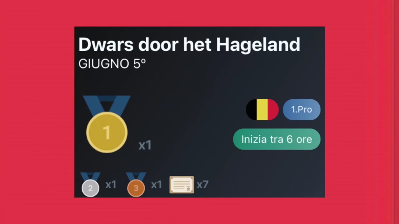 Consigli fanta ciclismo dwars door het Hageland CYCLING fantasy gara (1.pro) + mio team
