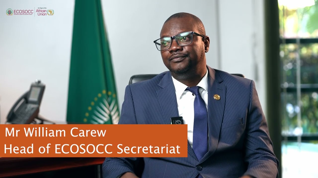 William Carew, Head of AU ECOSOCC reflects on the ADS 2025 theme