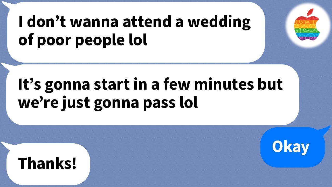 【Apple】 My brother's wife tried to ditch our wedding but...