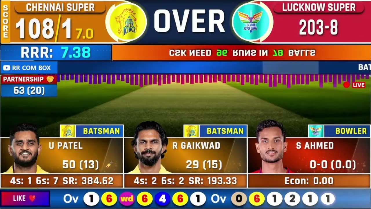 🔴Live: CSK vs LSG, Live Commentary | IPL 2026 | Live Cricket Score Match, 2nd innings |