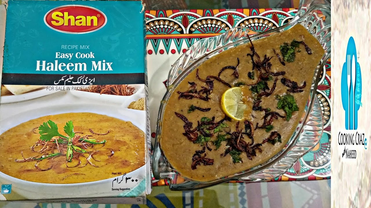 Shan easy cook Haleem mix recipe #shanhaleemmix#haleem#cookingcrazewithnaheed