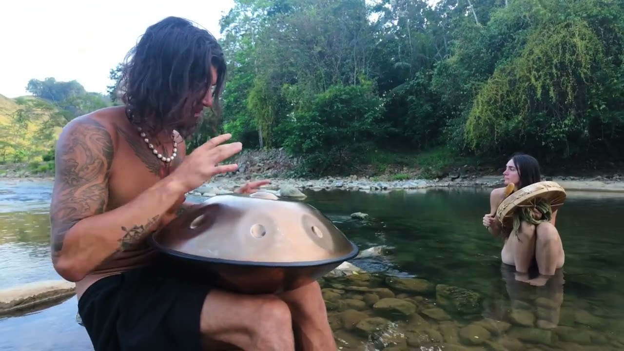 Handpans at the river
