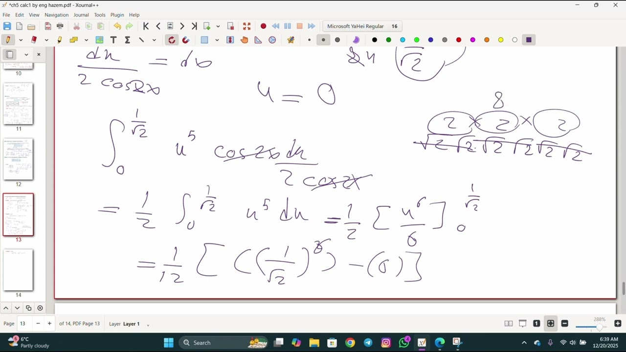 37   Evaluating Definite Integrals by Substitution