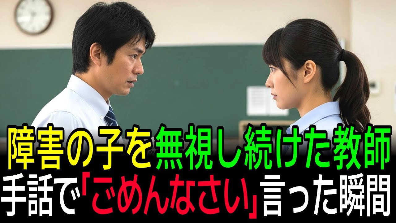 (謎の人生) 聴覚障害のある生徒を避けていた担任教師。しかし、その子の驚くべき才能にクラス全員が注目し始めると、先生はようやく自分の心の壁を打ち破った。可能性を認め、積極的に関わろうと努力するように