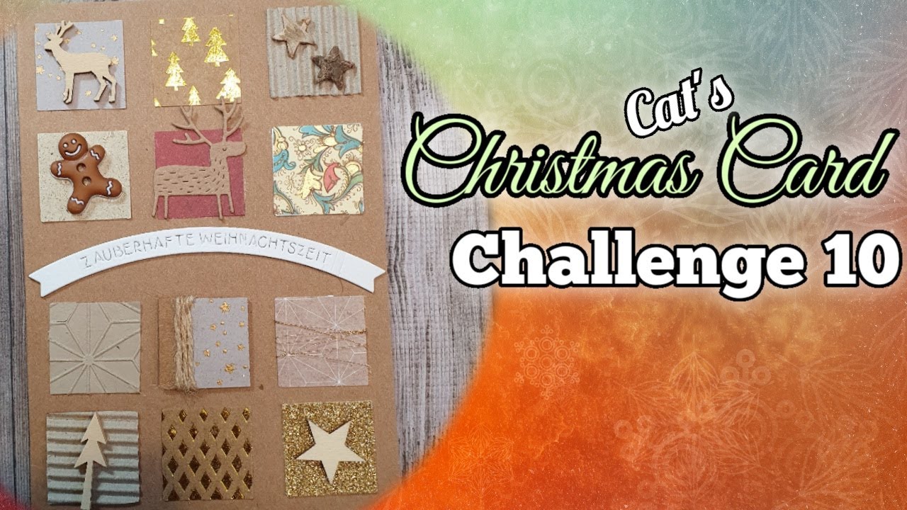 🎄 Cat´s Christmas Card Challenge 10 - Inchies/ | Weihnachtskarte basteln