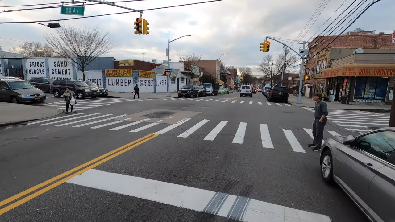 ⁴ᴷ⁶⁰ NYC State of Emergency : Forest Hills to Junction Blvd via 108th Street (March 17, 2020)