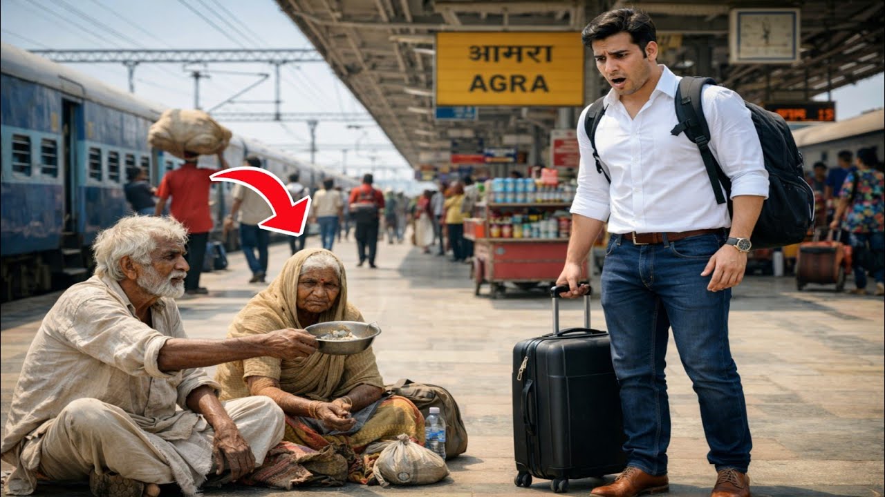 2 साल बाद बेटा विदेश से पैसा कमाकर लौटा तो देखा बुजुर्ग माँ-बाप रेलवे स्टेशन पर भीख मांग रहे थे, फिर