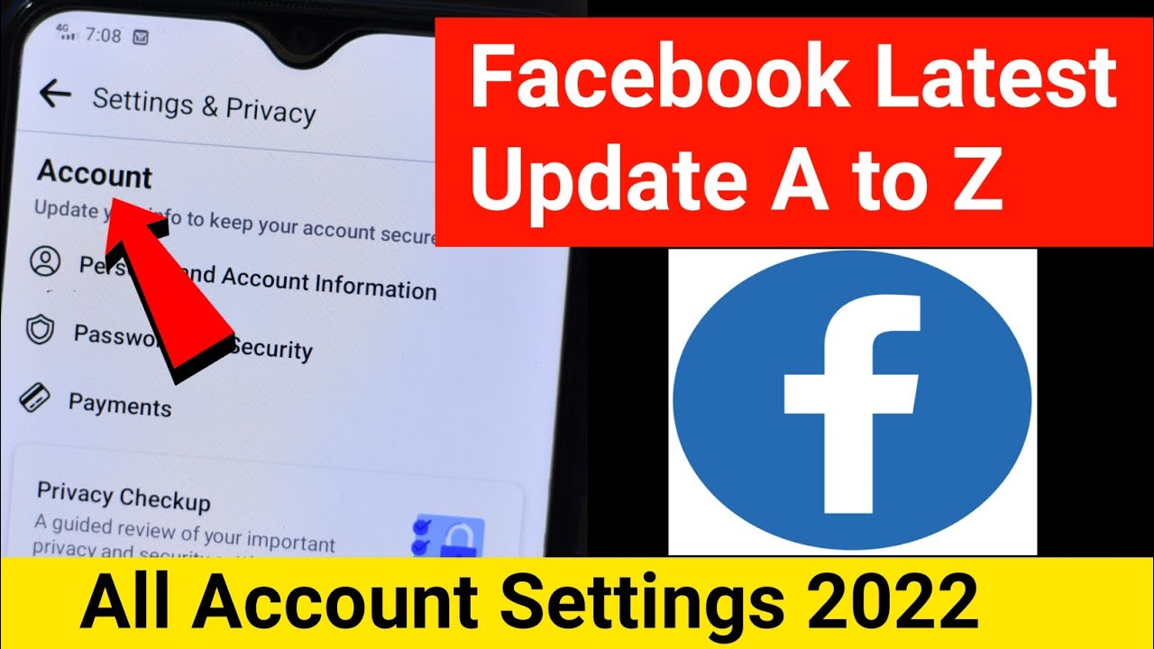 Facebook Latest Update A to Z all Account Settings 2022