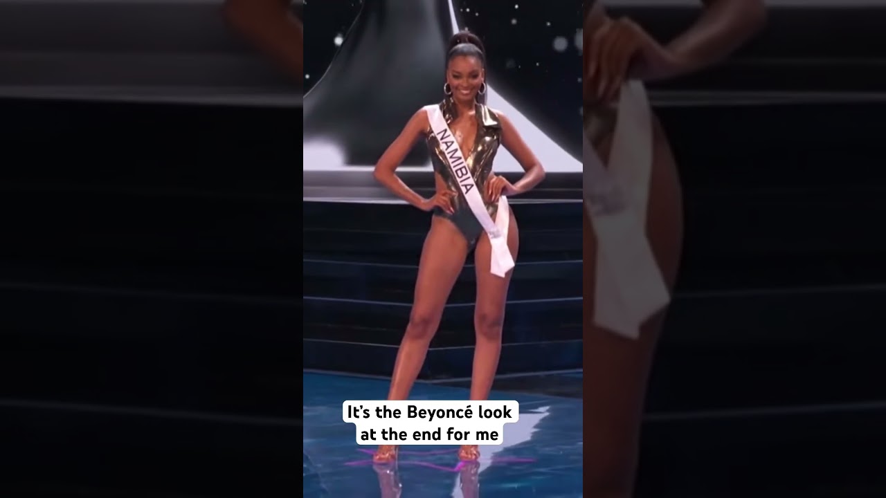 Miss Universe Namibia killing it!!! Miss Universe 2023 Preliminaries #namibia #jameelauiras