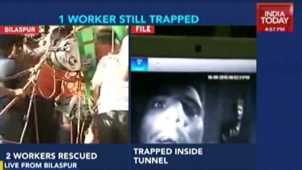 2 workers Rescued From Bilaspur Tunnel