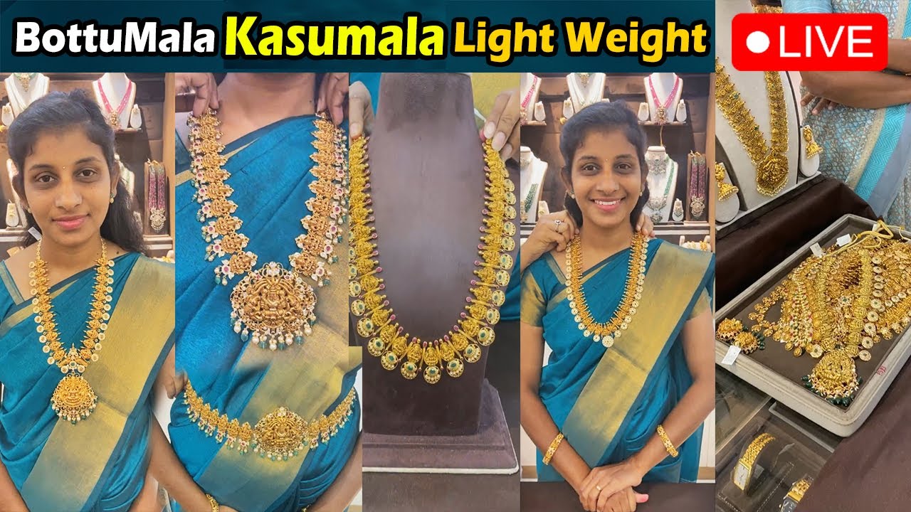Bottumala  Kasumala In Light weight |  Suhas Jewellers slsj khammam  @brideessentials #kasumala