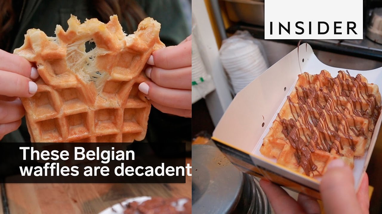 These Belgian waffles are decadent