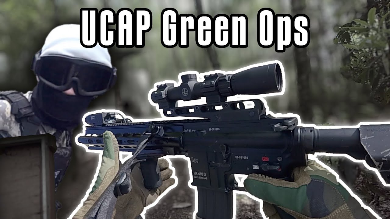 Green Ops (UCAP Airsoft) Gameplay | Using the TM HK416D