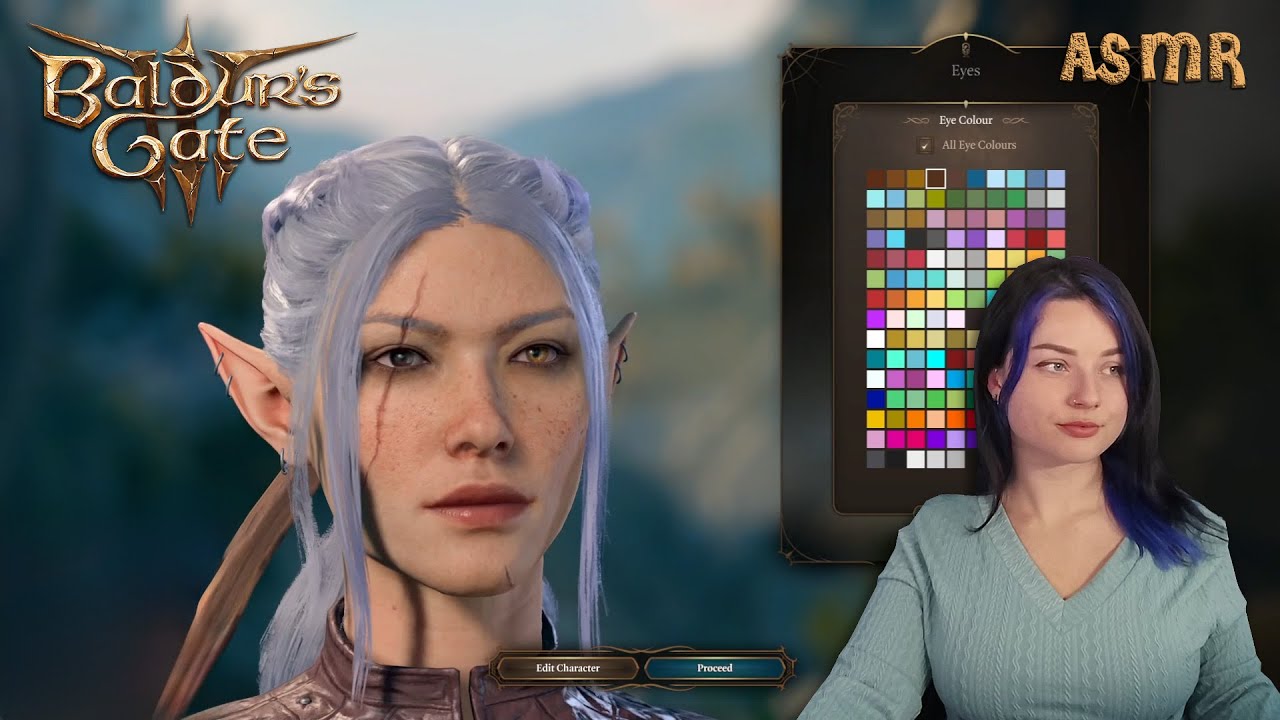 [ASMR] My First Character Creation in Baldur's Gate 3 (Whispered, Mouse Clicking, Relaxing)
