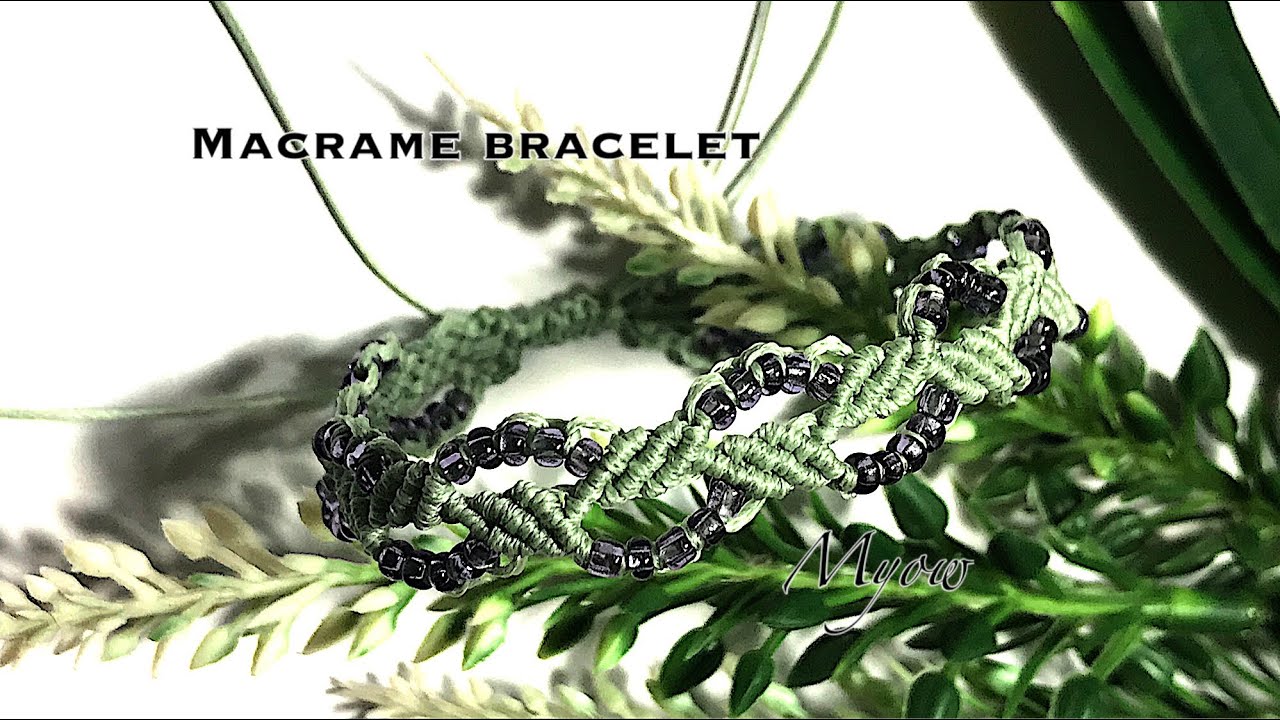 MACRAME BRACELET | LEAVES AND VINE | MYOW 267