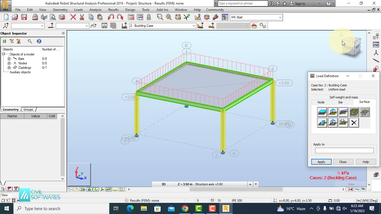 Buckling Analysis in Robot Structural Analysis