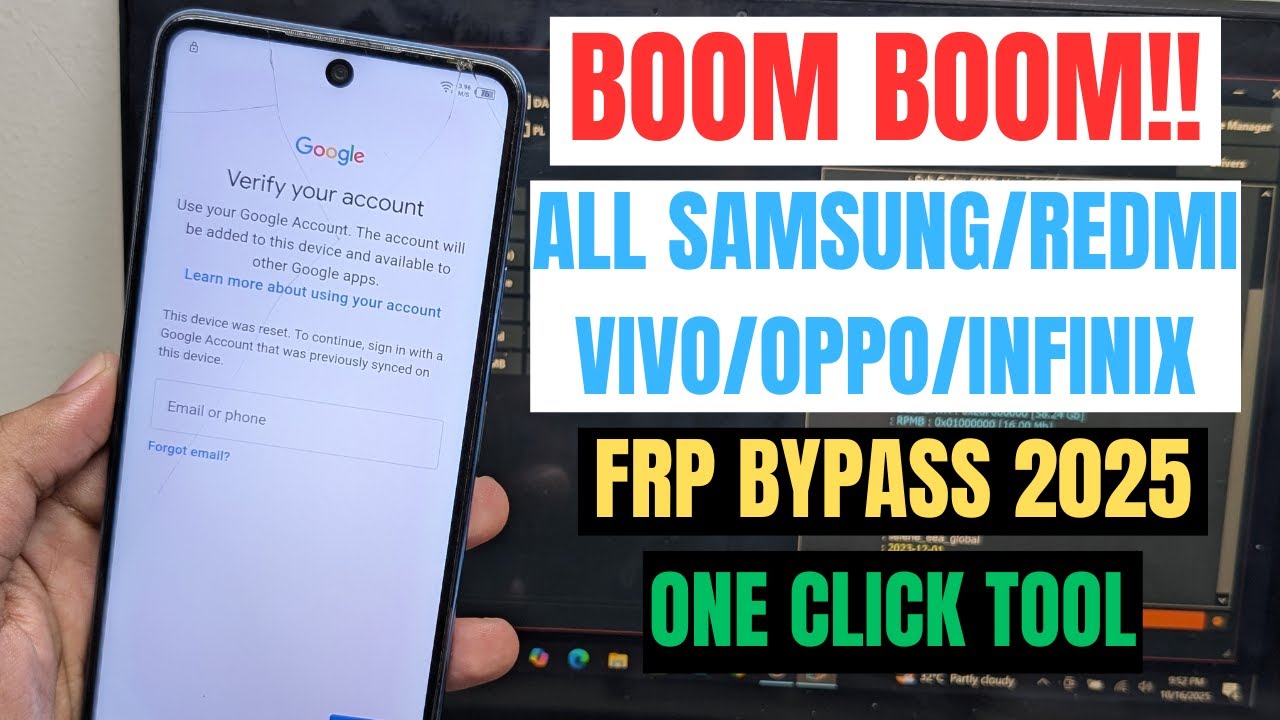 All Samsung, Vivo, Oppo, Moto, Redmi, FRP Unlock Tool Android 15/14, | All Sasmung FRP Tool 2025